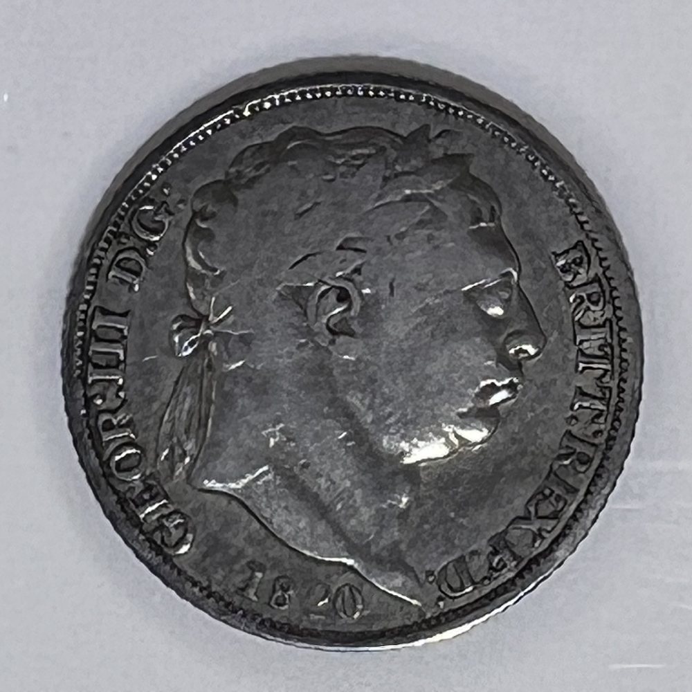 UK Sterling silver 6 pence - King George III - 1820