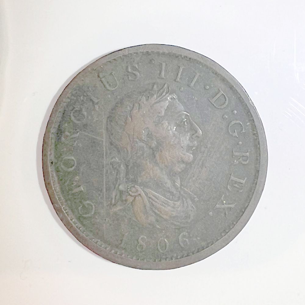 UK Copper 1 penny - King George III - 1806