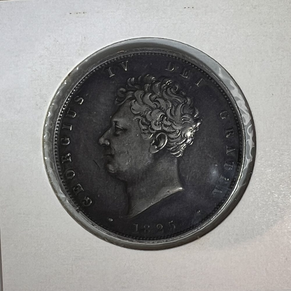 UK Sterling silver half crown - King George IV - 1825