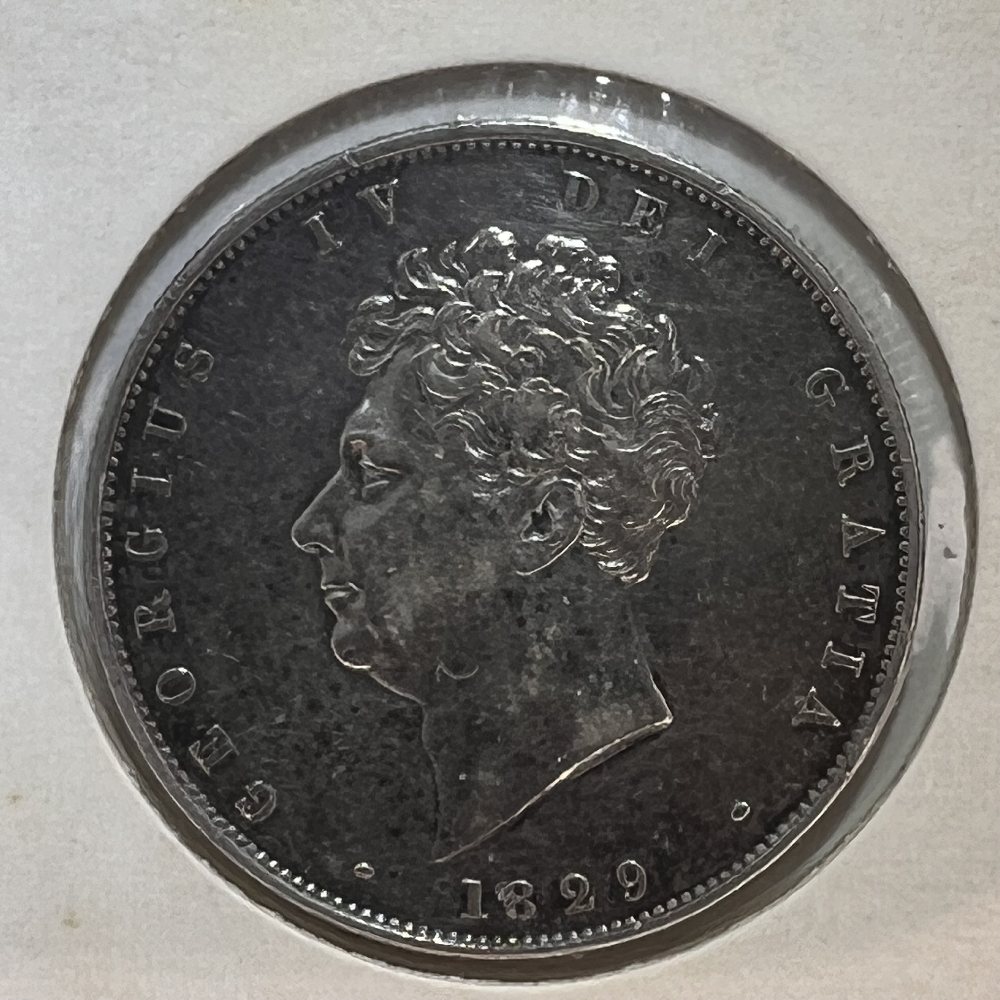 UK Sterling silver half crown - King George IV - 1829