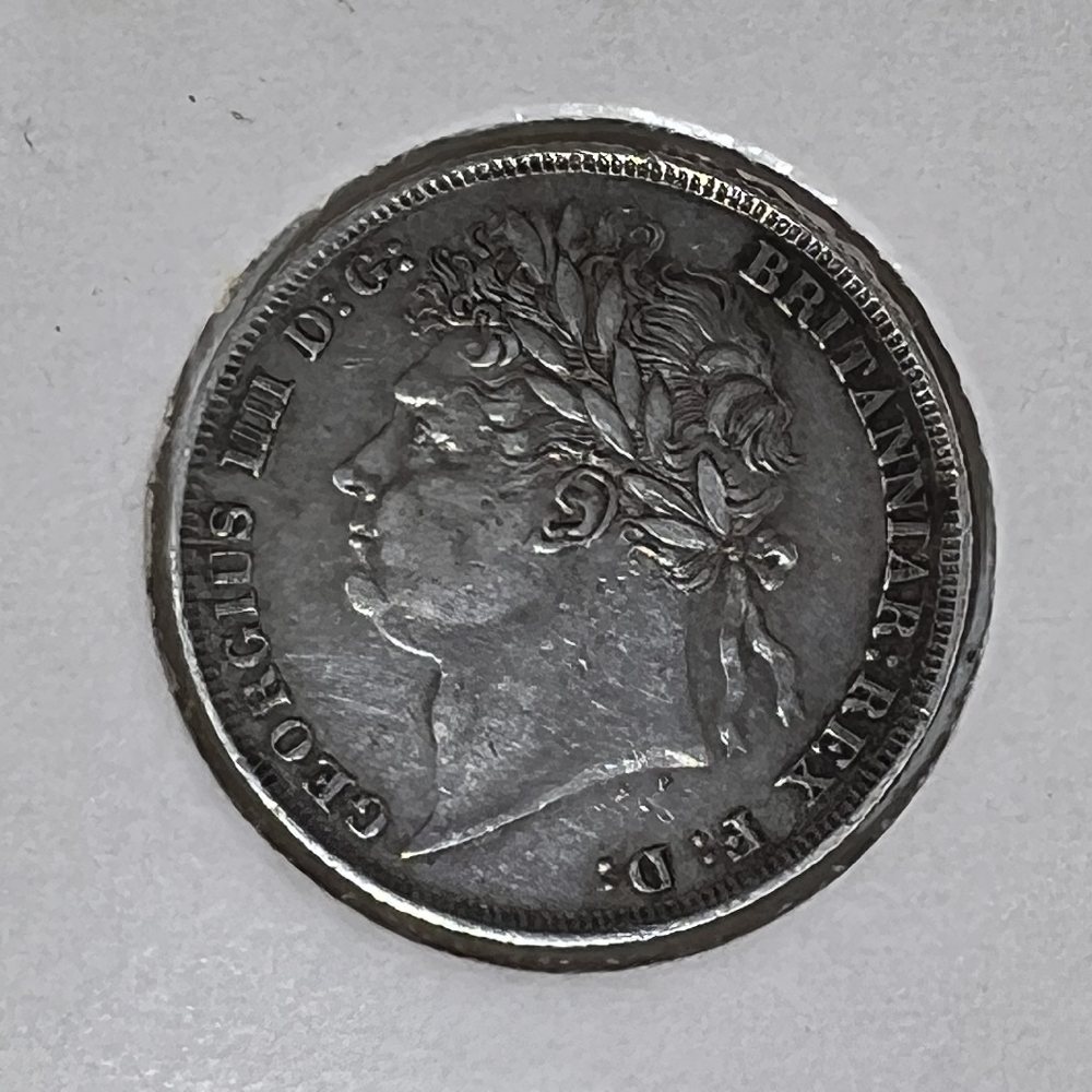 UK Sterling silver shillings - King George IIII - 1824