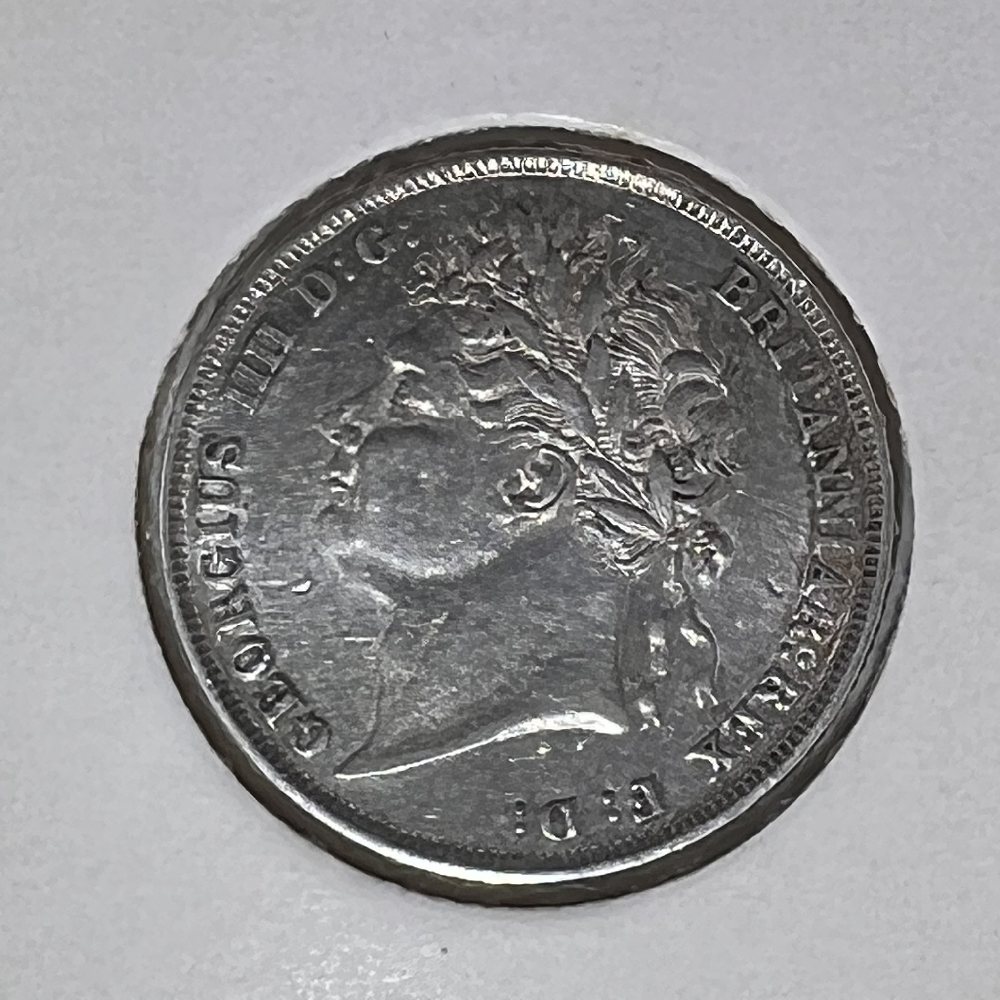 UK Sterling silver shillings - King George IIII - 1825