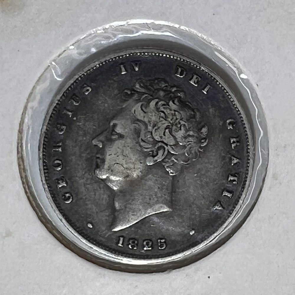 UK Sterling silver shillings - King George IV - 1825