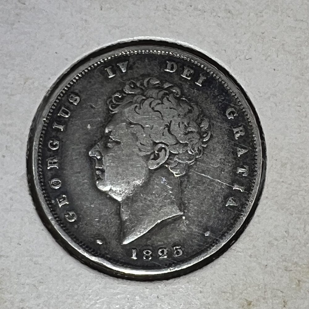 UK Sterling silver shillings - King George IV - 1825