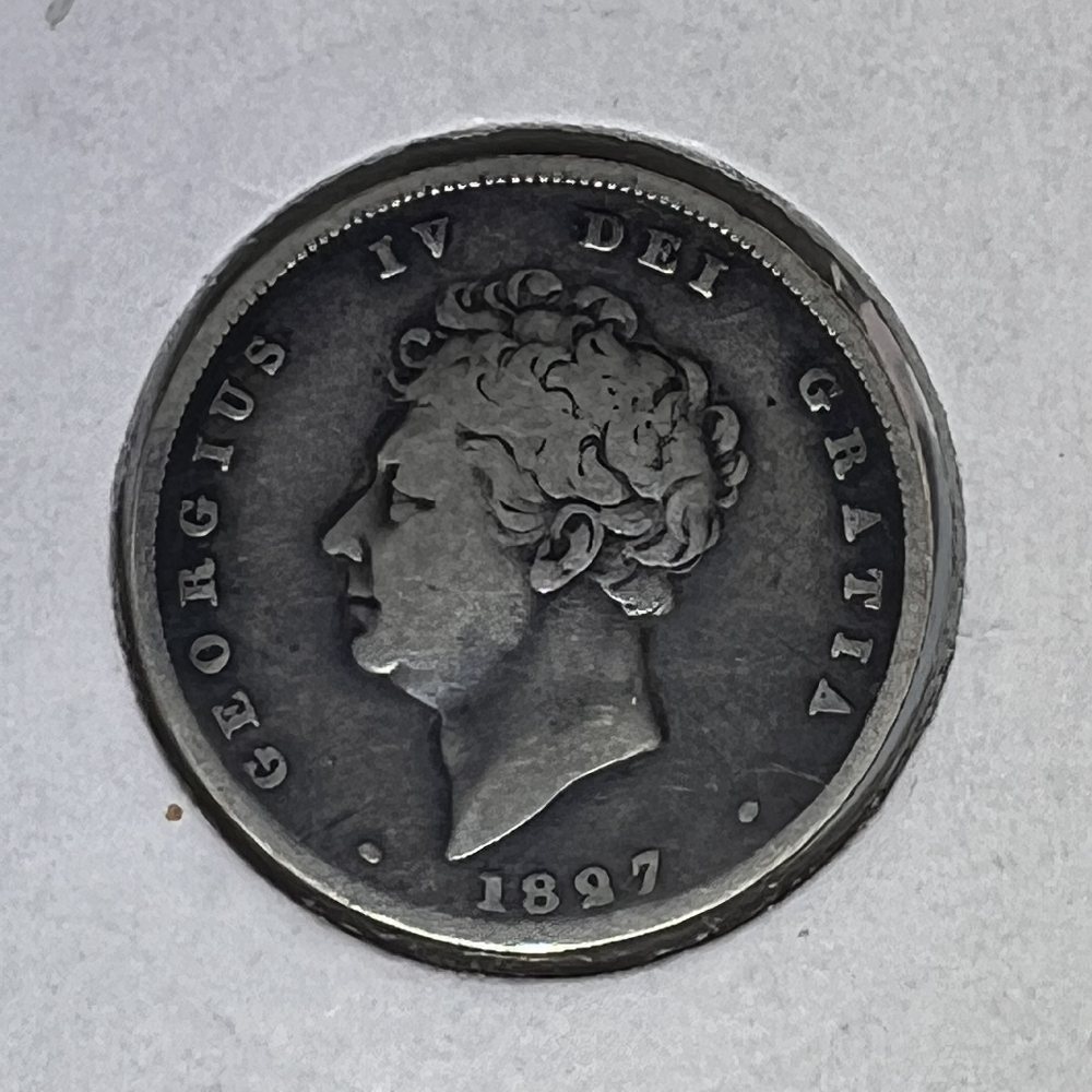 UK Sterling silver shillings - King George IV - 1826