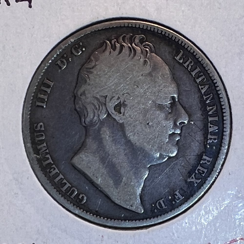 UK Sterling silver half crown - King William IV - 1834