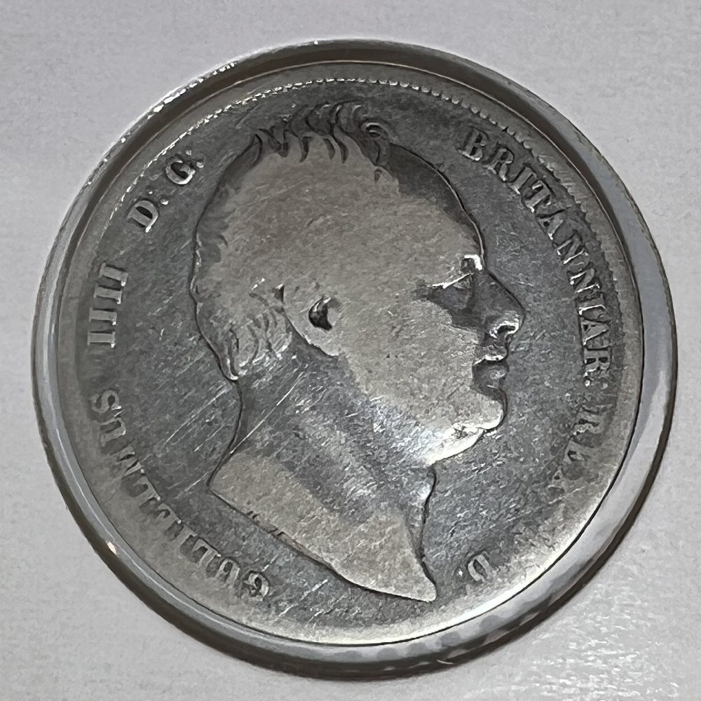 UK Sterling silver half crown - King William IV - 1835