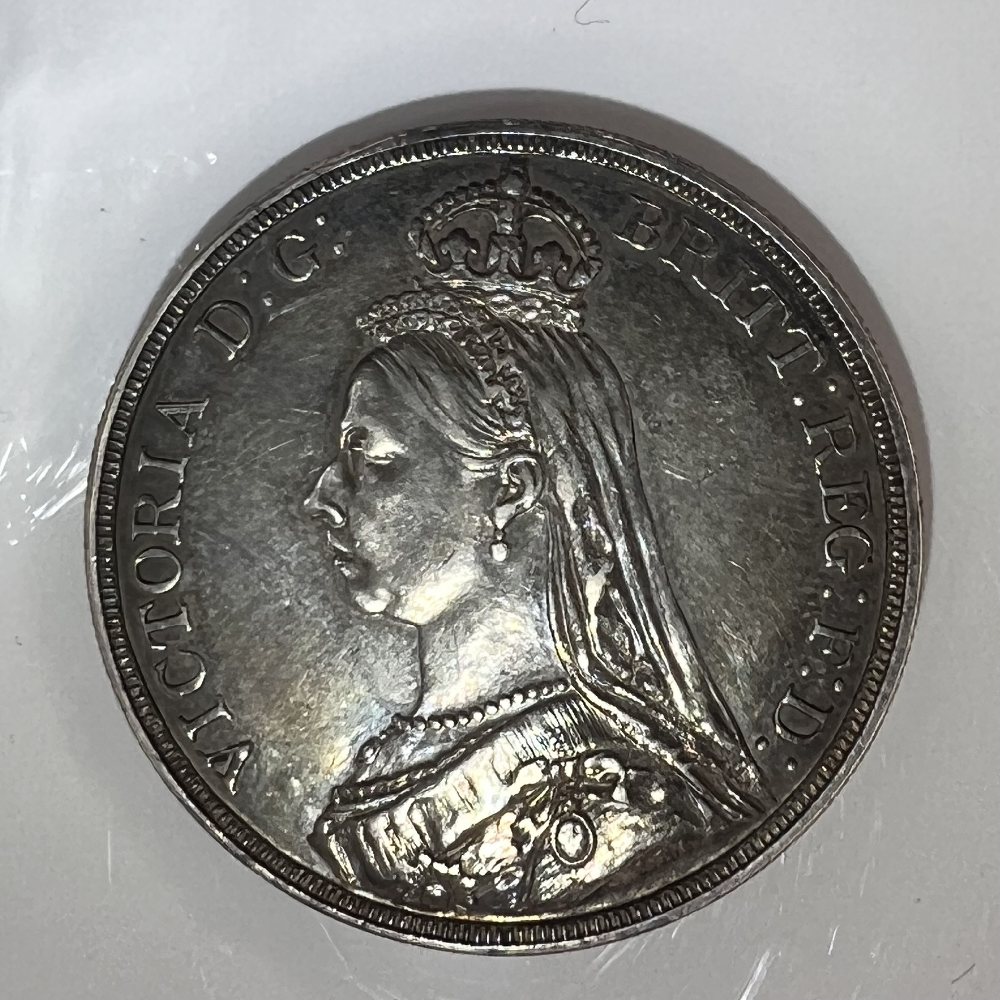 UK Sterling silver crown - QV - Jubilee Head - 1887