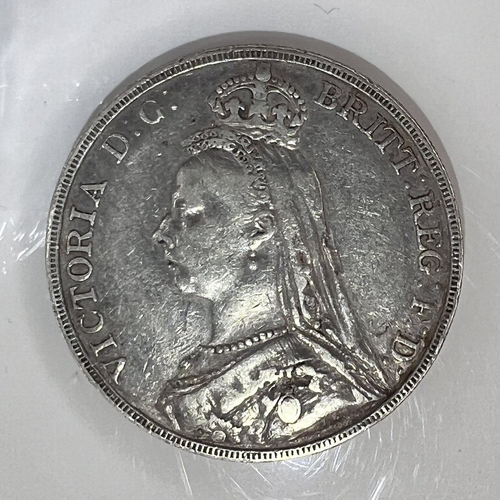 UK Sterling silver crown - QV - Jubilee Head - 1892