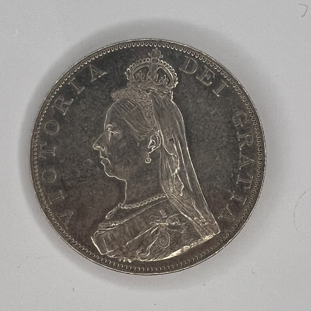 UK Sterling silver double florin - QV - Jubilee Head - 1887