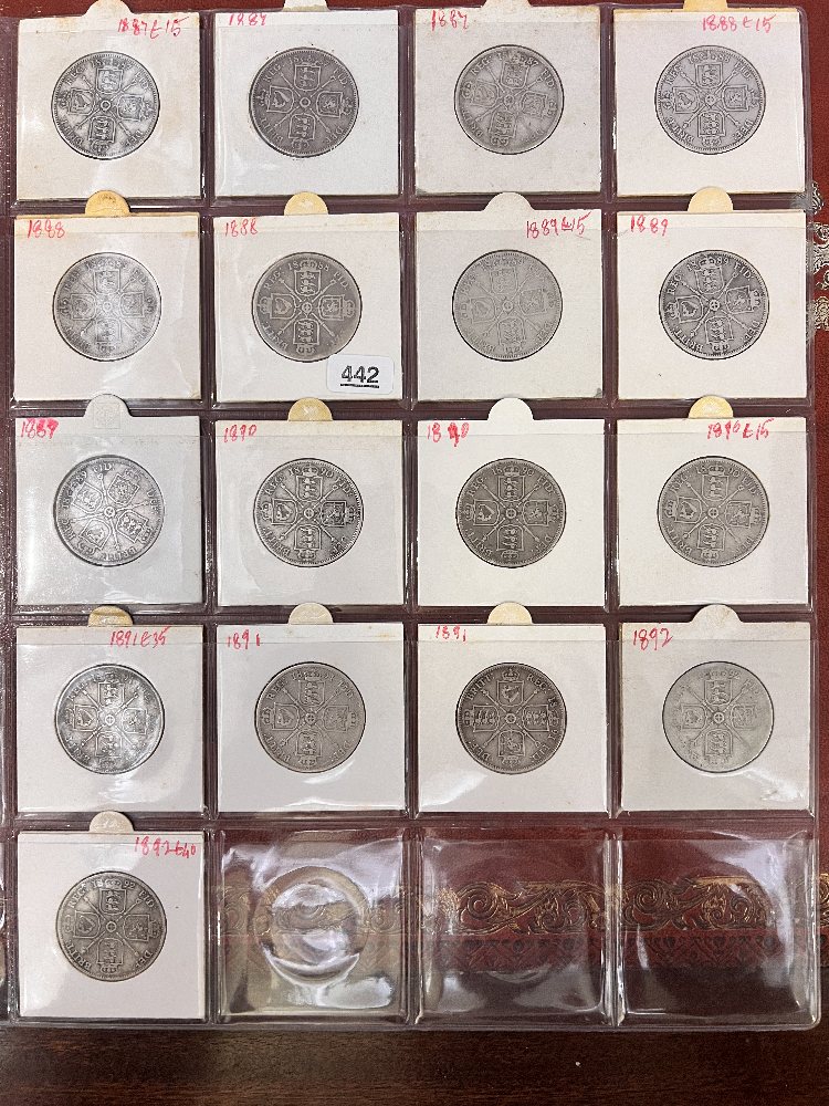 UK Sterling silver florins - QV - Jubilee (17 coins)