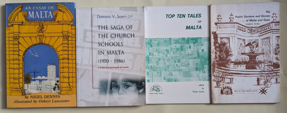 Borg Joseph, The Public Gardens and Groves of Malta & Gozo; Dennis Nigel, An Essay on Malta, and 2 o