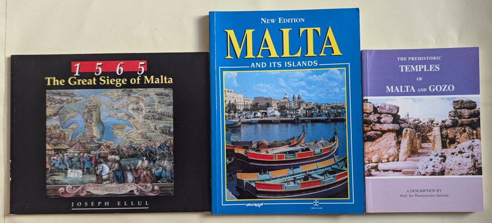 Ellul Joseph, 1565 - The Great Siefe of Malta; Malta and its Islands; The Prehistoric Temples of Mal