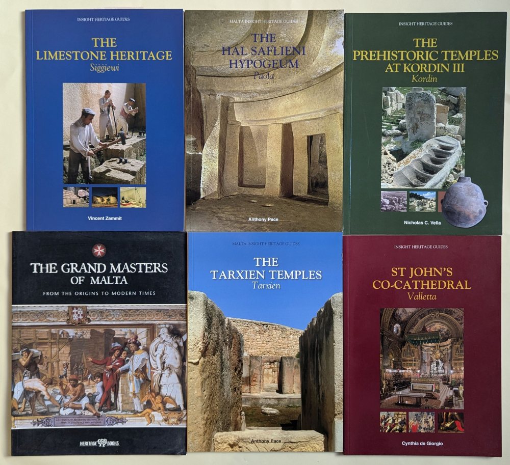 5 Insight Heritage guide books, and The Grand Masters of Malta (6)