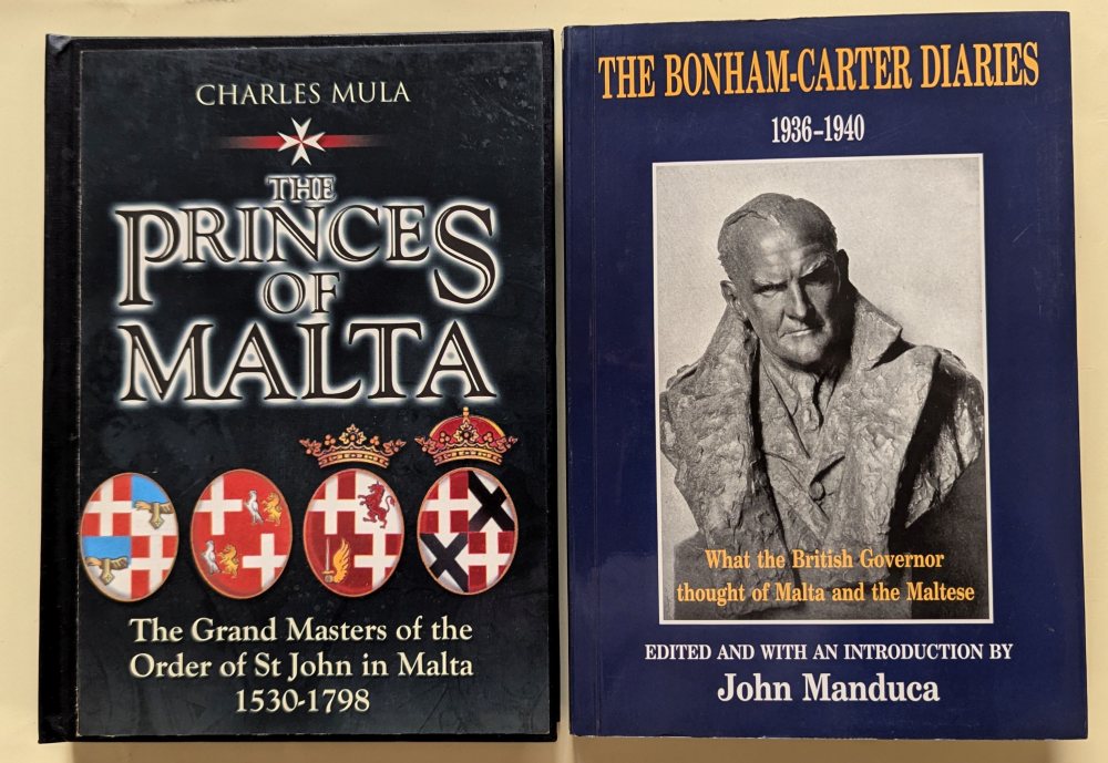 Manduca John, The Bonham Carter Diaries; Mula Charles, The Princes of Malta (2)