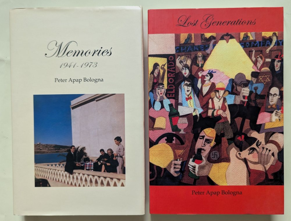 Apap Bologna Peter, Memories 1941-1973, signed; Lost Generations (2)