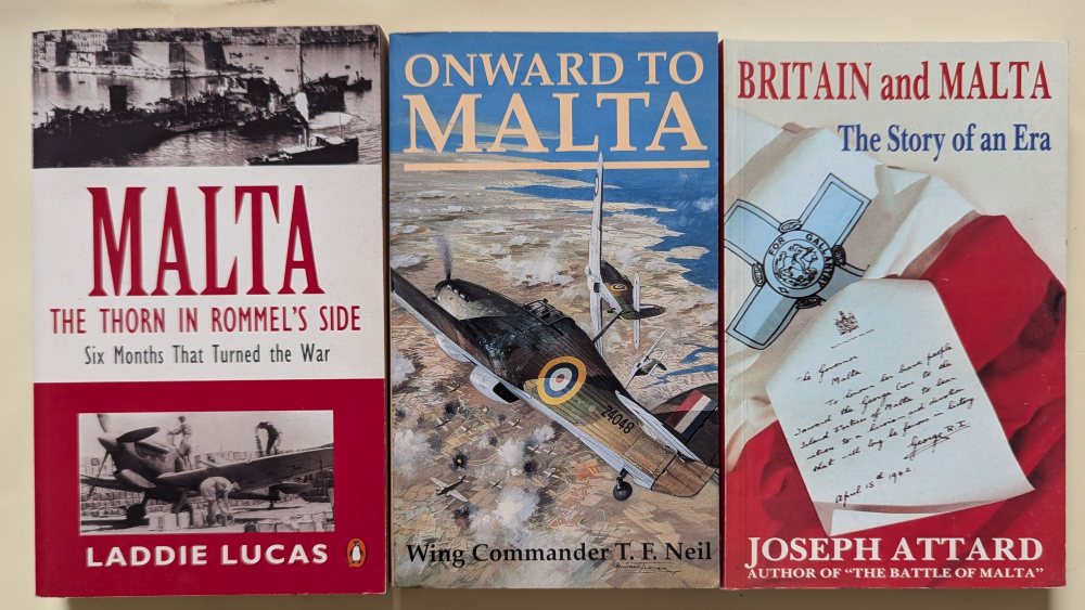 Attard Joseph, Britain and Malta; Neil T. F., Onward to Malta; Lucas Laddie, Malta - The Thorn in Ro