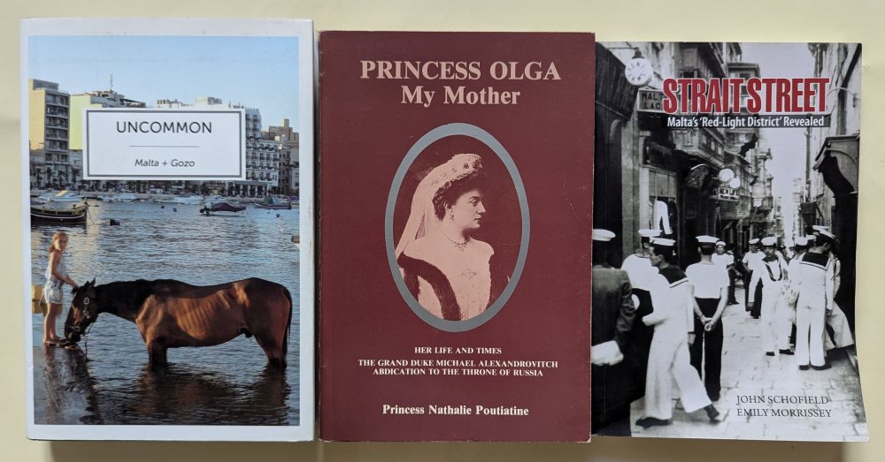 Schoffield J. & Morrissey Emily Stair Street; Princess Olga - My Mother; Uncommon - Malta + Gozo (3)