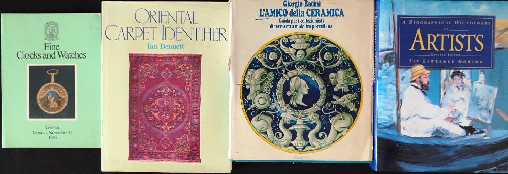 Fine Clocks & Watches; A Biographical dictionary of Artists; Oriental Carpet identifier; L'Amico del