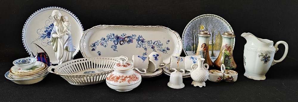 China vases, cups, saucers, jug, dishes etc