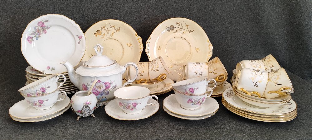 Old china tea ware (2 types)