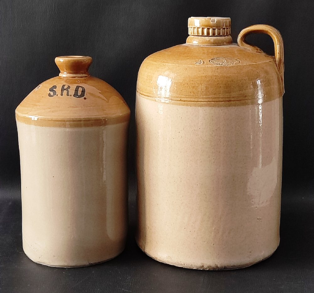 GOVANCRAFT Pottery Glasgow glazed earthenware jug, and another by Pearson's of Chesterfield (2)