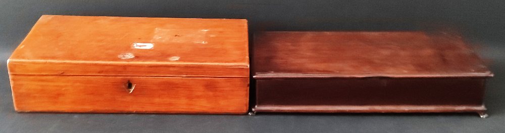 2 Mahogany boxes
