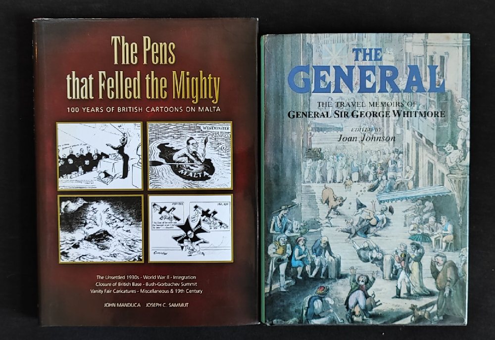 Manduca John & Sammut Joseph C., The Pens that Felled the Mighty, autographed; Johnson Joan, The Gen