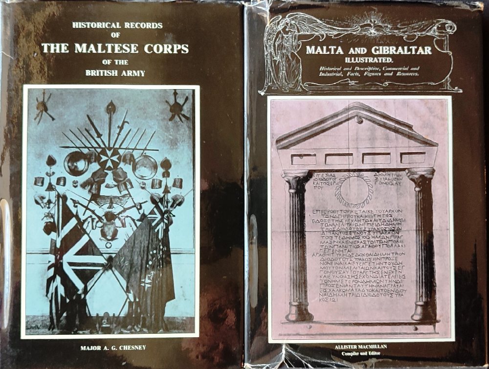 Chesney AG Maj, Historical records of the British Army, facsimile edition 1986; Malta & Gibraltar Il