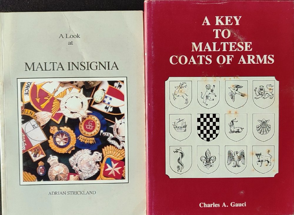 Strickland Adrian, A Look at Malta Insigna, autographed, 1992; Gauci Charles A., A Key to Maltese Co
