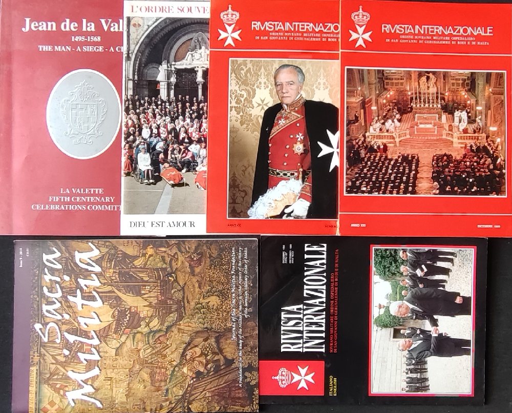 SMOM publications: Jean de la Valette; Sacra Militia, and 2 others
